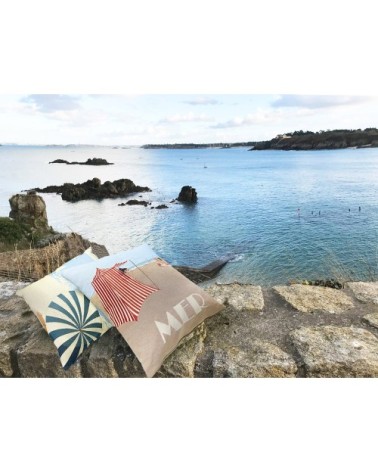 Bas de porte bord de mer multicolor