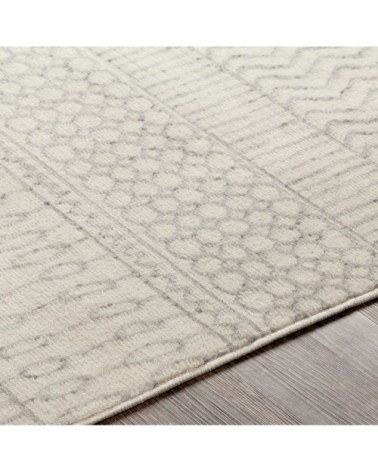 Tapis Scandinave Bohème - Blanc et Gris - 152x213cm