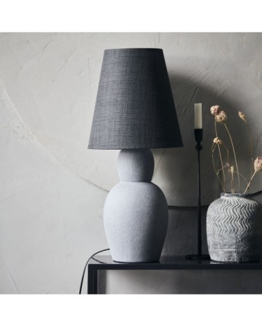 Lampe à poser en ciment gris