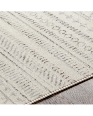 Tapis Scandinave Bohème - Gris et Blanc - 152x213cm