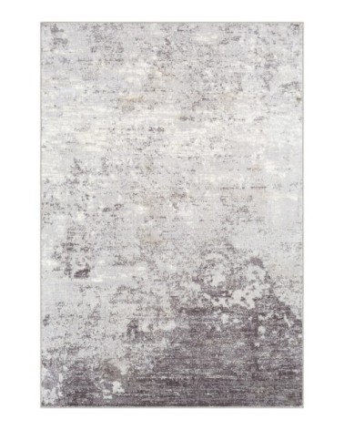 Tapis Abstrait Moderne - Anthracite, Gris et Blanc - 200x275cm