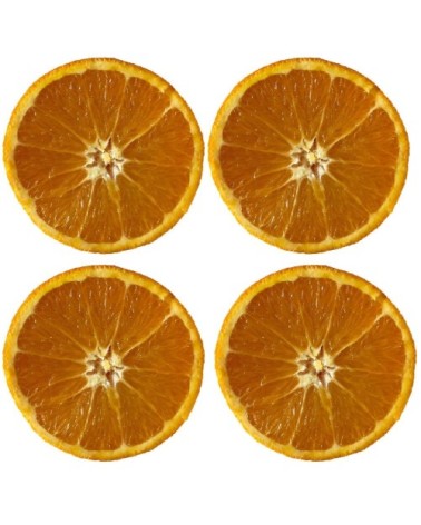 Dessous de verres orange - Lot de 4