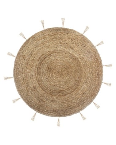 Tapis jute lurex D80cm