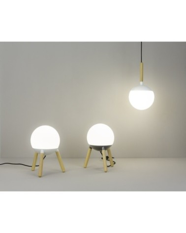 Suspensionwood blanc e27