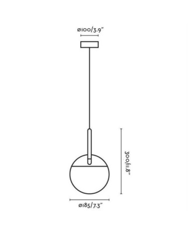 Suspensionwood blanc e27