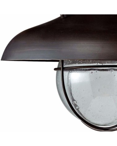 Applique metal rouille e27