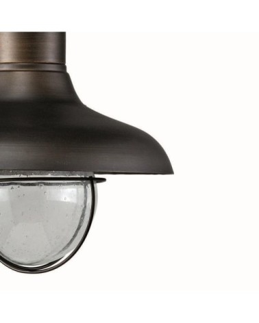 Applique metal rouille e27