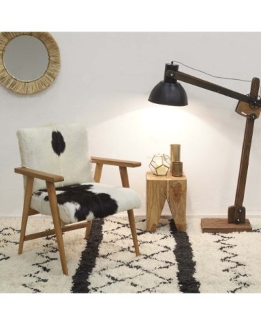 Miroir rond en jonc naturel D52cm