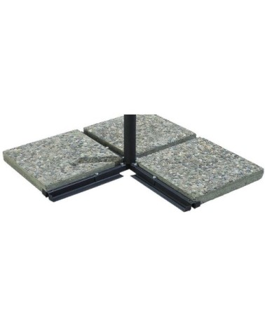 Parasol déporté carré en aluminium 3x3m taupe