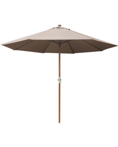 Parasol en bois 300 cm avec manivelle