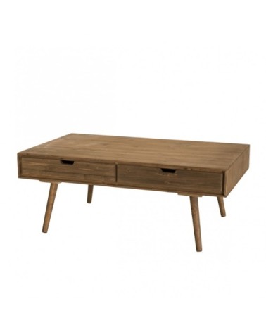 Table basse 4 tiroirs en sapin L120