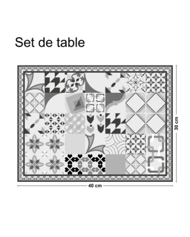 Lot de 4 sets de table L 40xl 30cm