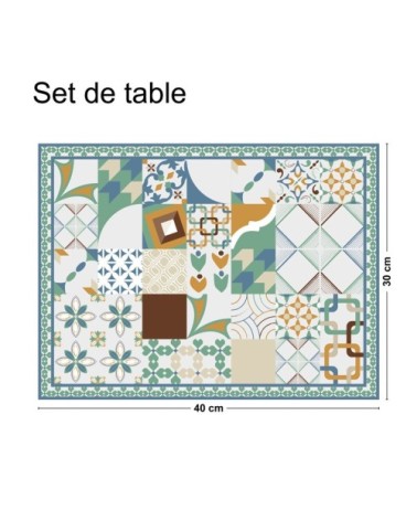 Lot de 4 sets de table L 40xl 30cm