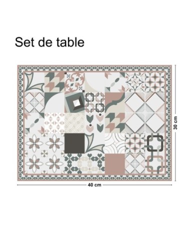 Lot de 4 sets de table L 40xl 30cm