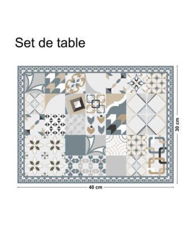 Lot de 4 sets de table L 40xl 30cm