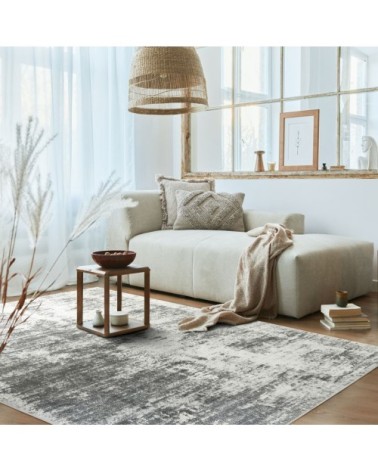 Tapis extra-doux effet brume gris 120x170