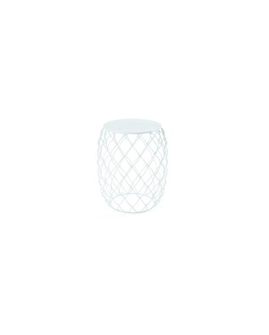 Table d'appoint bois blanc 40x47x40cm