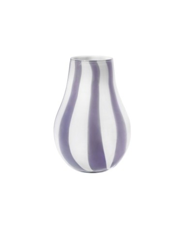 Vase verre violet 15x22x15cm