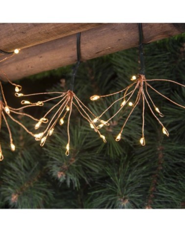 Guirlande solaire micro led Plastique Beige 4.2M