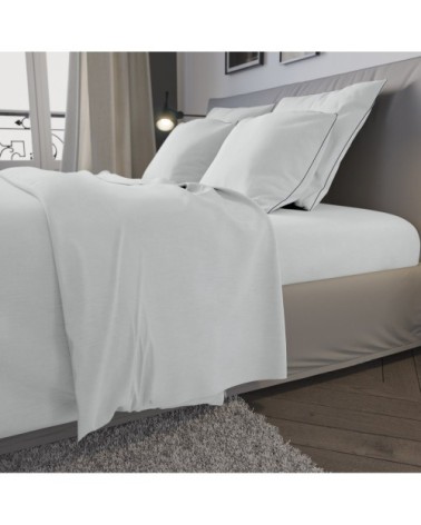 Housse de couette   Jersey Coloris Blanc 240x260 cm - DODO