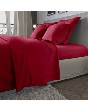 Housse de couette   Jersey Coloris Ruby 200x200 cm - DODO