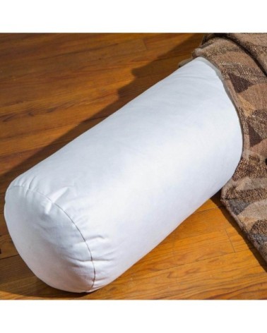 Traversin naturel mi-ferme en plumes et duvet 90 cm