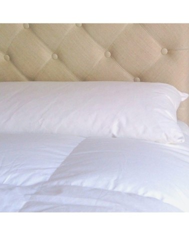 Traversin plat naturel moelleux en plumes et duvet 160 cm