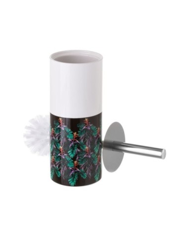 Brosse WC céramique feuillage