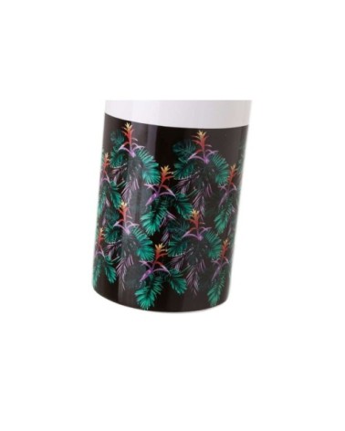 Brosse WC céramique feuillage