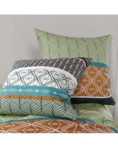 Parure de couette 100% coton 57 fils imprimée 240x220cm 2 taies