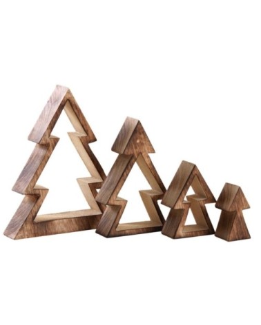 Sapin gigogne en bois (lot de 4)