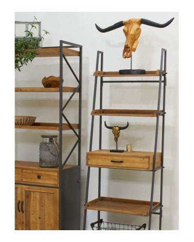 Tête de buffle en teck