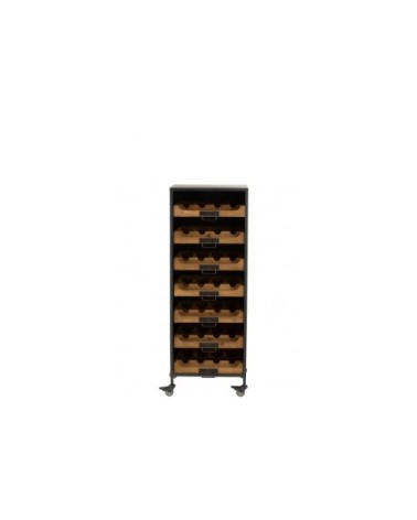 Armoire porte bouteilles au style industriel