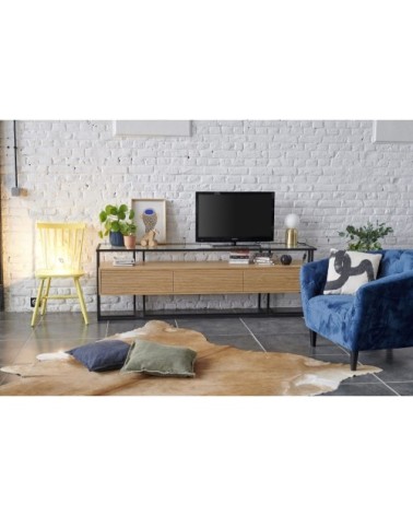 Meuble TV en bois et métal RAYNART