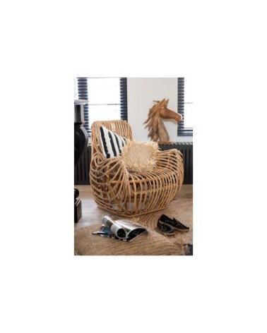 Fauteuil en rotin naturel