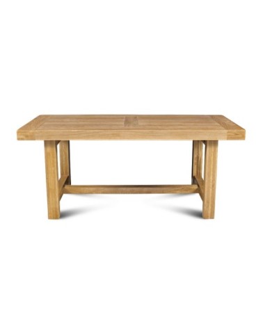 Table de ferme campagnarde bois chêne massif L180