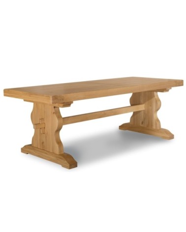 Table monastère bois chêne massif L220