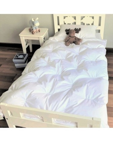 Couette naturelle durable en duvet et coton bio 100x140 cm