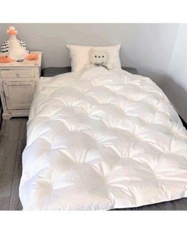 Couette naturelle durable en duvet et coton bio 140x150 cm