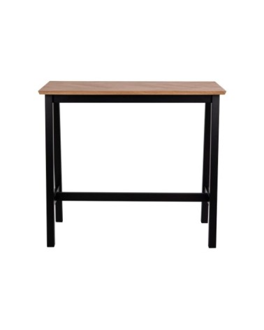 Table haute rectangulaire en bois L120