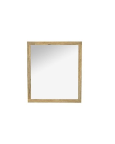 Miroir de salle de bain rectangulaire en bois 80 cm