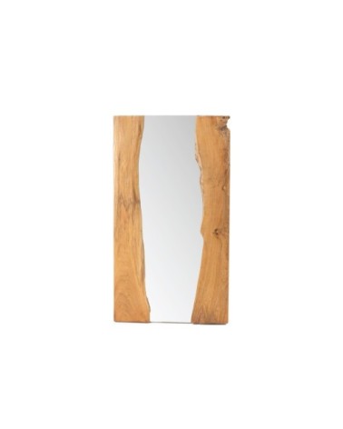 Miroir rectangulaire en teck H80