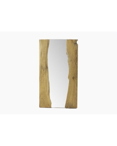 Miroir rectangulaire en teck H80