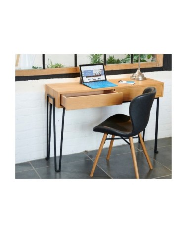 Chaises simili et bois (lot de 2)