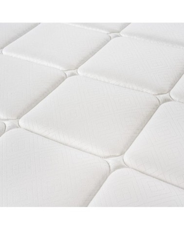 Matelas ressorts ensachés, mémoire de forme et laine 120x190