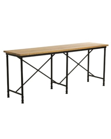 Console drapier en bois et métal