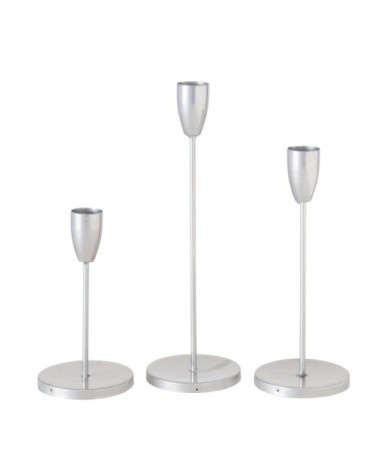 Chandeliers de table argentés - Lot de 3