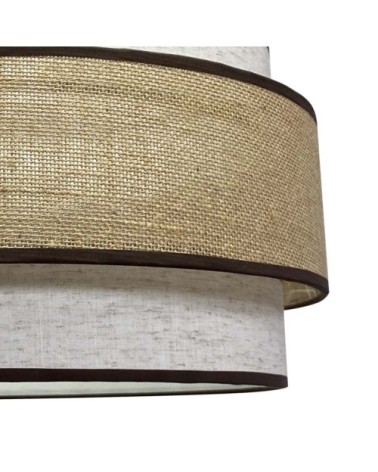 Suspension naturelle originale avec 3 abat-jour