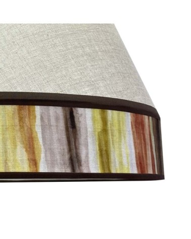 Suspension naturelle faite à la main en tissu et sac en forme de cône