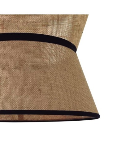 Suspension de style naturel marron avec des détails noirs